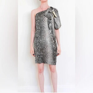 STELLA MCCARTNEY SILK ONE SHOULDER DRESS
